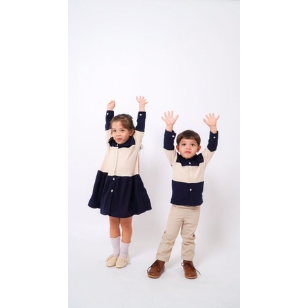 RACHIDKIDS / SERAGAM KELUARGA / FAMILY CASUAL SET / ADRIES FAMILY SET NAVY