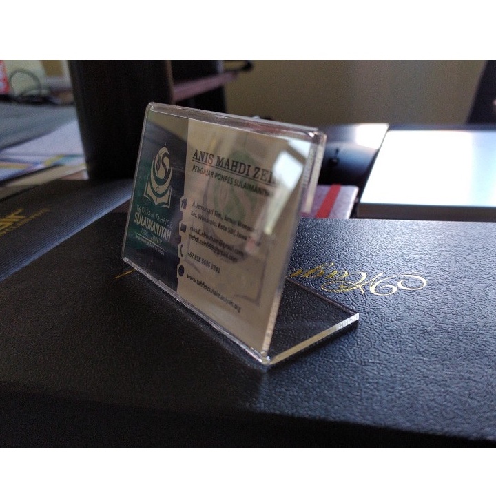 Tent card/name tag meja kantor akrilik