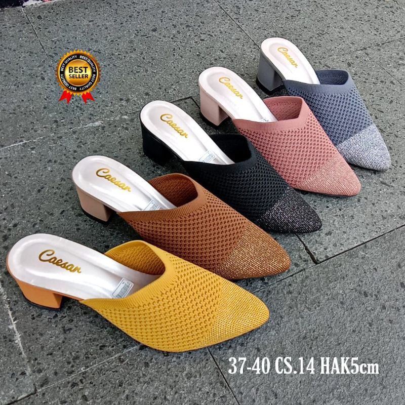 Sepatu Wanita - Sepatu Hak - Sepatu Hak Wanita - Sepatu Hak Rajut - by Caesar (CS.14)