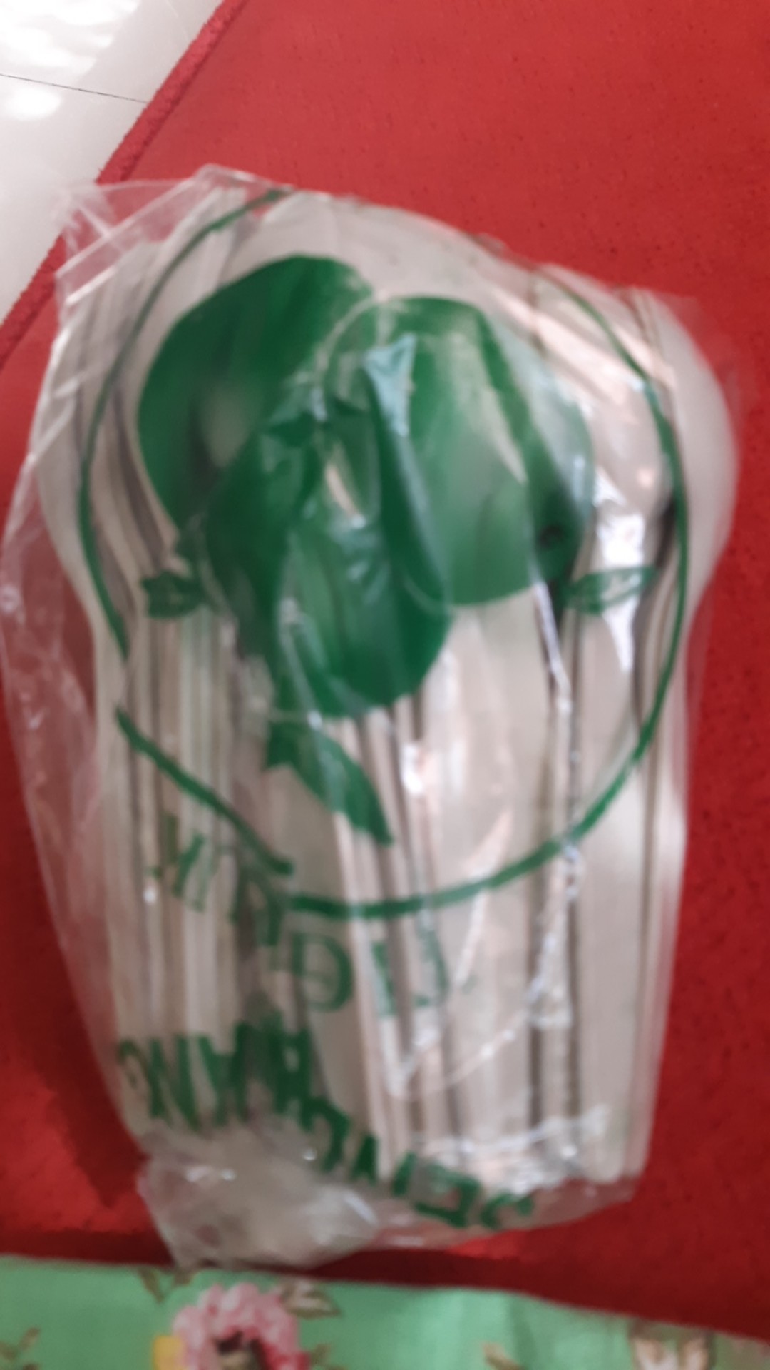 Sendok Plastik/sendok Makan Bening Putih 16cm