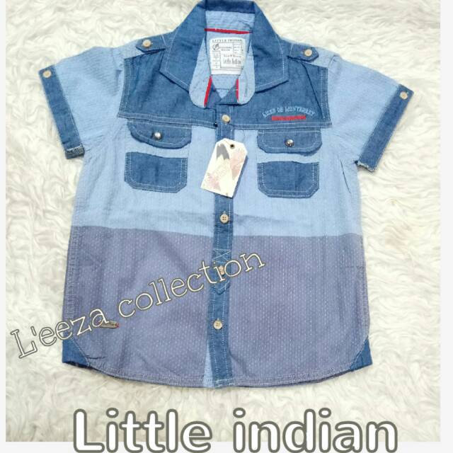 Kemeja Denim anak Little Indian