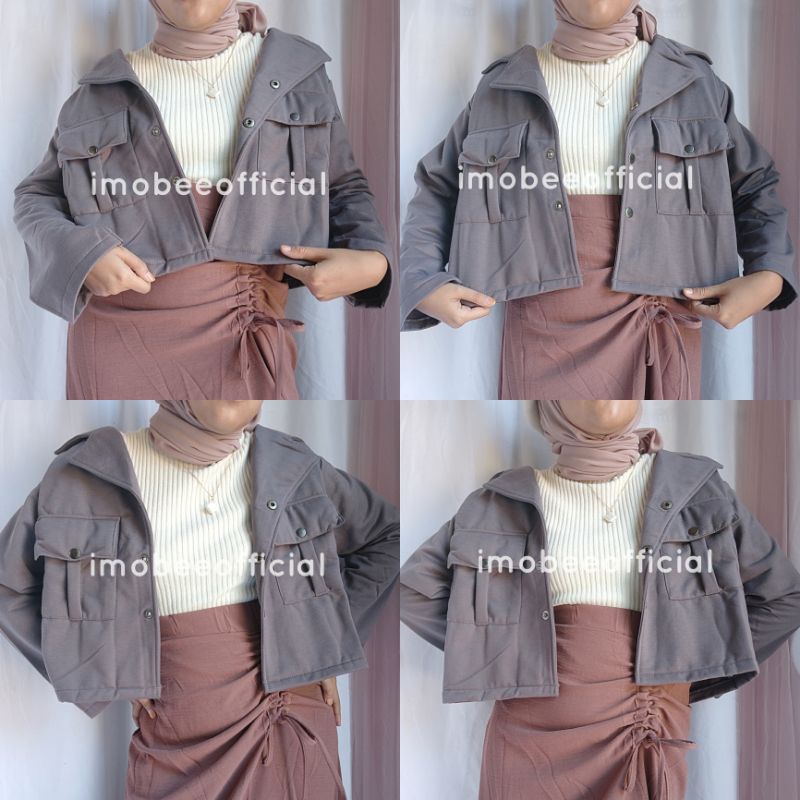 GRACE JACKET // JAKET POCKET BLAZER // JAKET SAKU FLEECE TEBAL