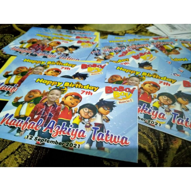 

Stiker BENTO Ultah, sticker Ulang Tahun, Nasi Bento, custom Karakter