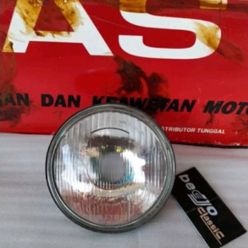 reflektor lampu depan honda CB100 125 S90 Z stainly 6 1057 made in japan asli ori original 2nd bekas