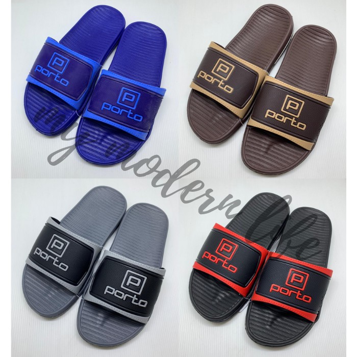 Jual Sandal Selop Pria Porto Sandal Dewasa Slide Slip On Karet