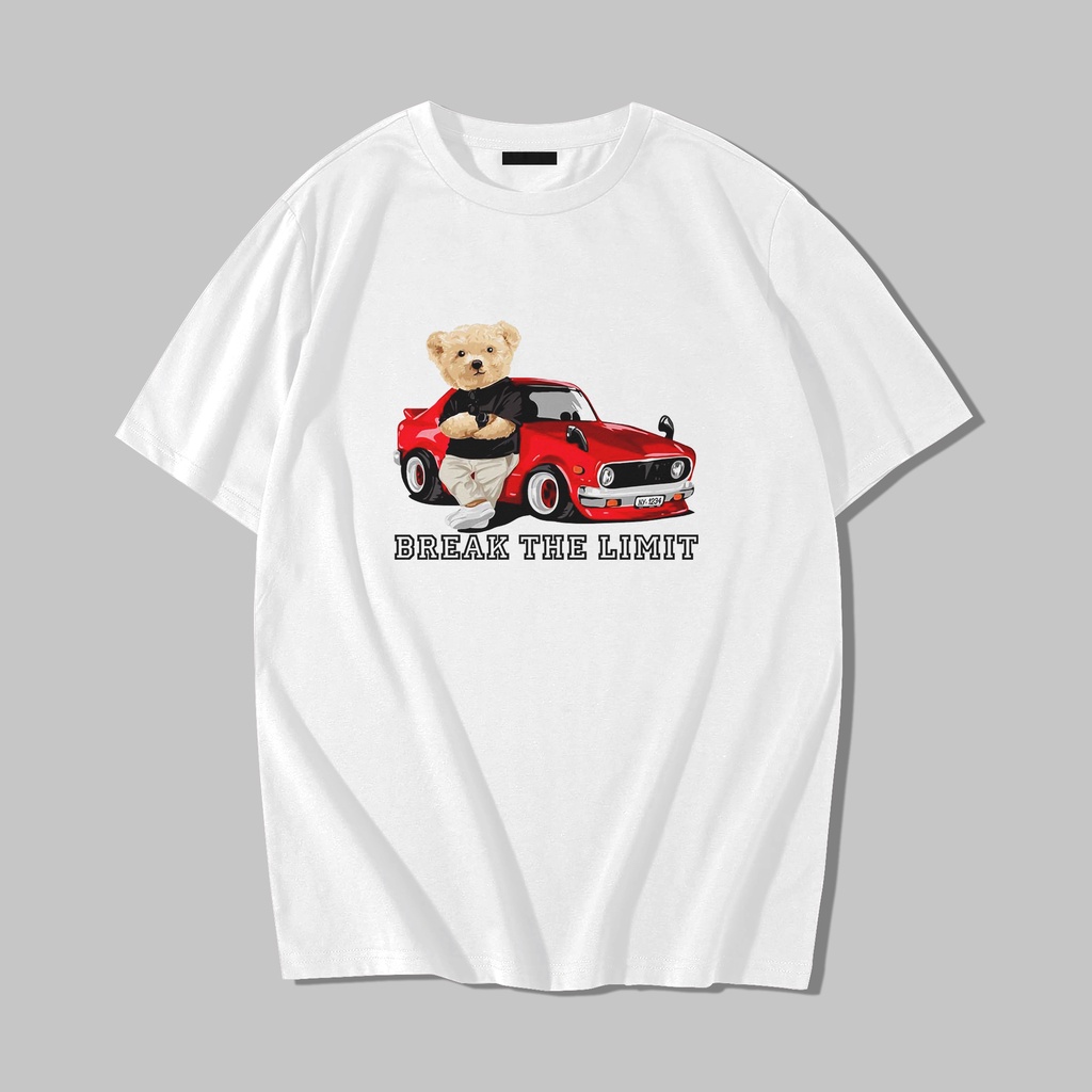 Kaos Oversize Beruang Metal / Tshirt Oversize Teddy Bear Car