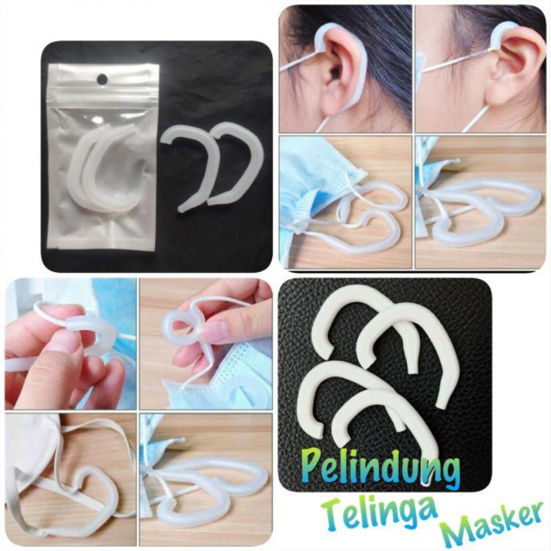 Masker Pelindung Karet Silicon Telinga Anti Sakit Kuping Ear Face Mask Mysunstore