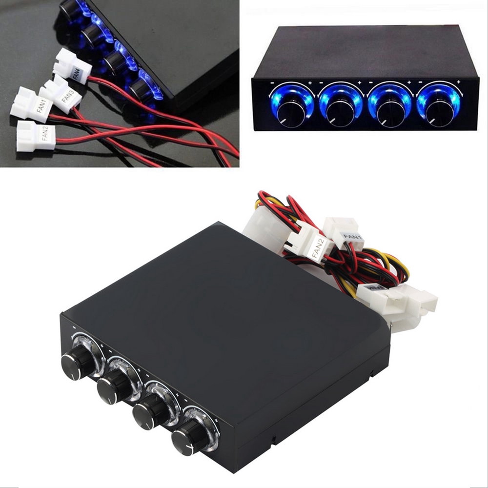 Bayar Di Tempat 35inch Pc Hdd Cpu 4 Channel Fan Speed Controller Led Cooling Front Panel Shopee Indonesia