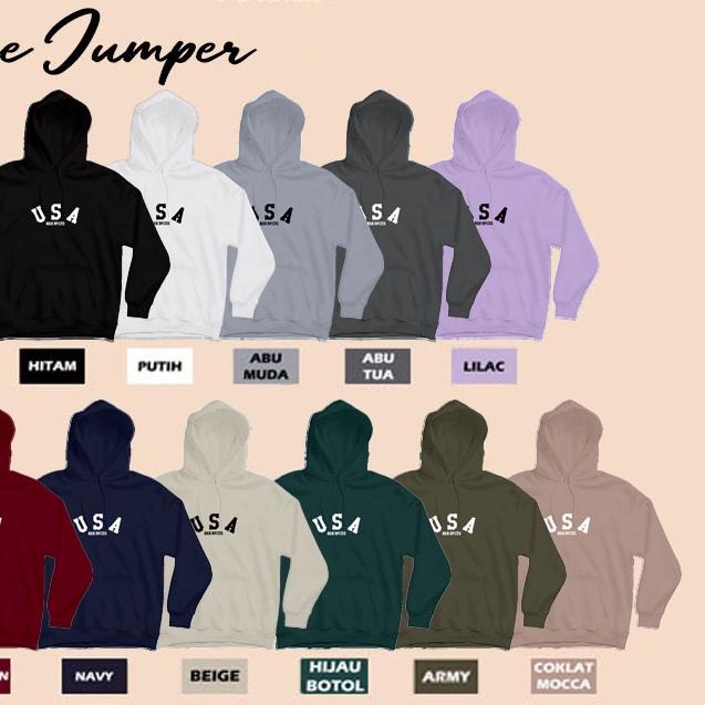 ☆ VNI.ID Sweater Polos Hoodie Jumper USA Redrock Pria & Wanita Size M-XXL ☁