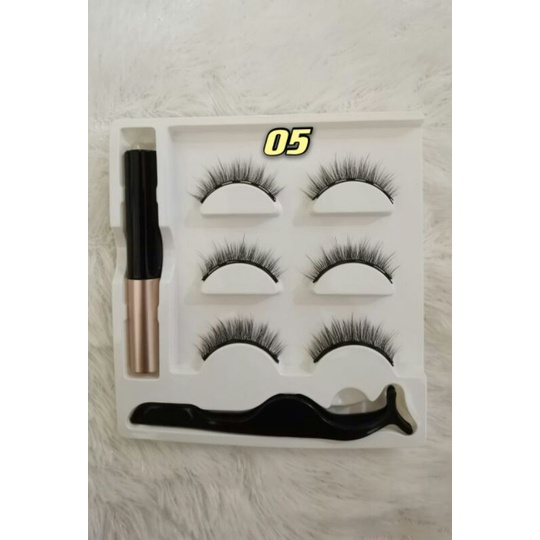 [COD] Bulu mata magnet 3 pasang set . bulu mata palsu magnetik magnet 3D . PREMIUM BULU MATA MAGNET 3 PASANG MAGNETIC EYELASH