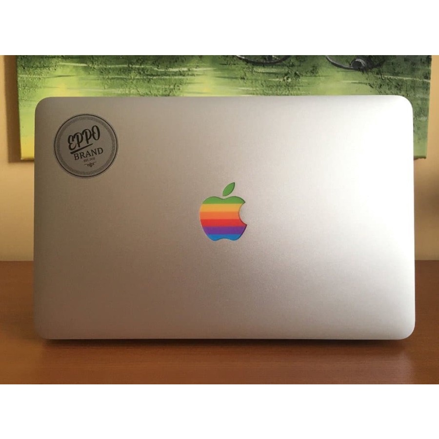 Stiker Laptop MacBook Asus Acer Dell Lenovo - Sticker Apple Retro