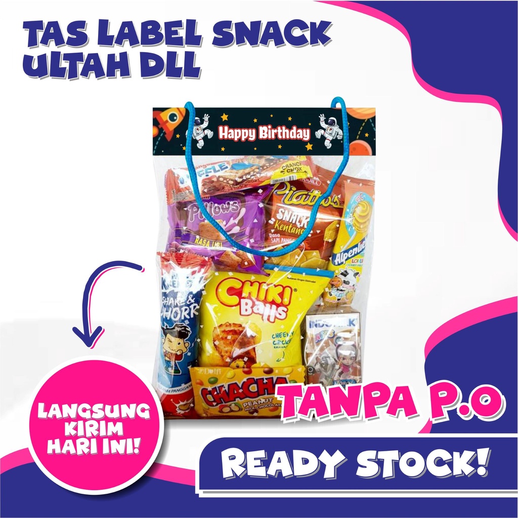 

READY STOK Label Snack Ultah