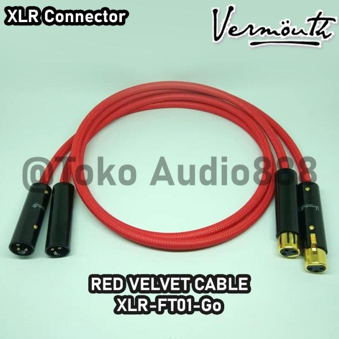 Kabel XLR Vermouth Red Velvet High End XLR to XLR Cable Termurah