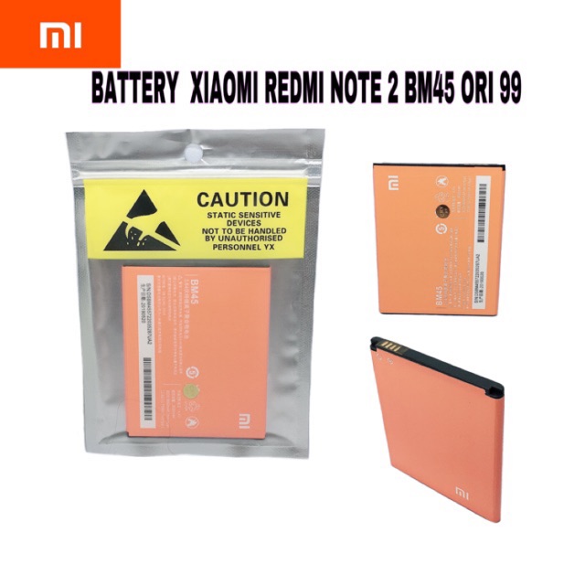 BATTERY ORI 99% XIAOMI BM-45/ REDMINOTE 2 DAN BM-44/REDMI1/2 S