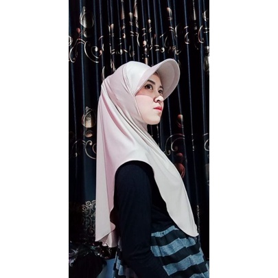 Hijab Topi Sporty Dewasa. Hijab Topi Dewasa. Hijab Topi. Jilbab Topi. Kerudung Topi. Kerudung Topi Instan. Hijab Instan. Jilbab Instan. Kerudung Instan. TERMURAH. COD