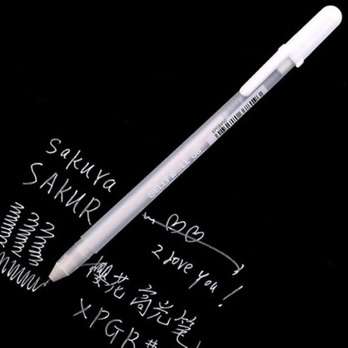 

Sakura Gelly Roll Ink Pen Opaque White Color Pulpen Gel Warna Tinta Putih Gely Rol 05 08 10