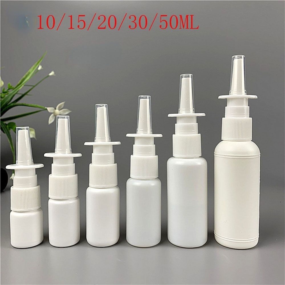 (10 / 15 / 20 / 30 / 50ml Botol Semprot Pompa Portable Bahan Pe Warna Putih Untuk Kosmetik / Sanitizer