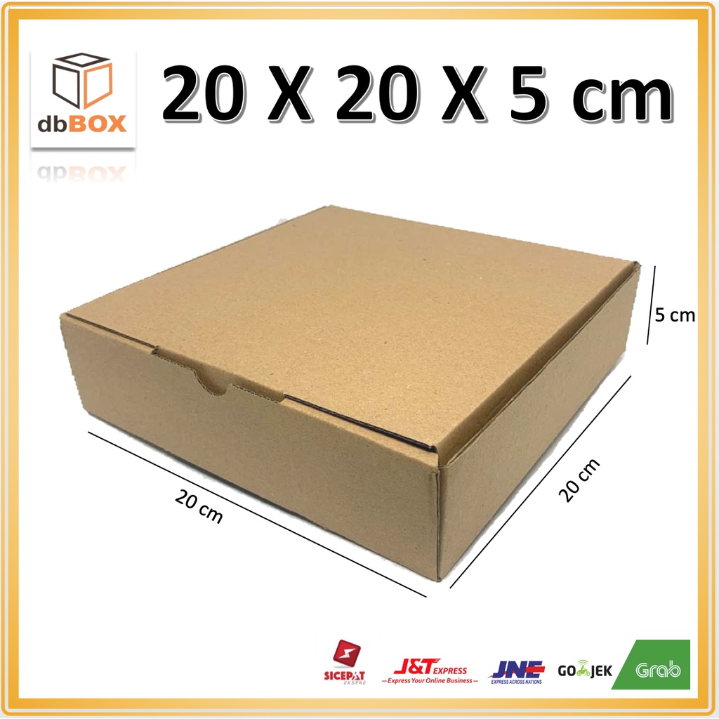 Kardus 20x20x5 cm....Die Cut kotak Kue tart -aksesoris-dll-1