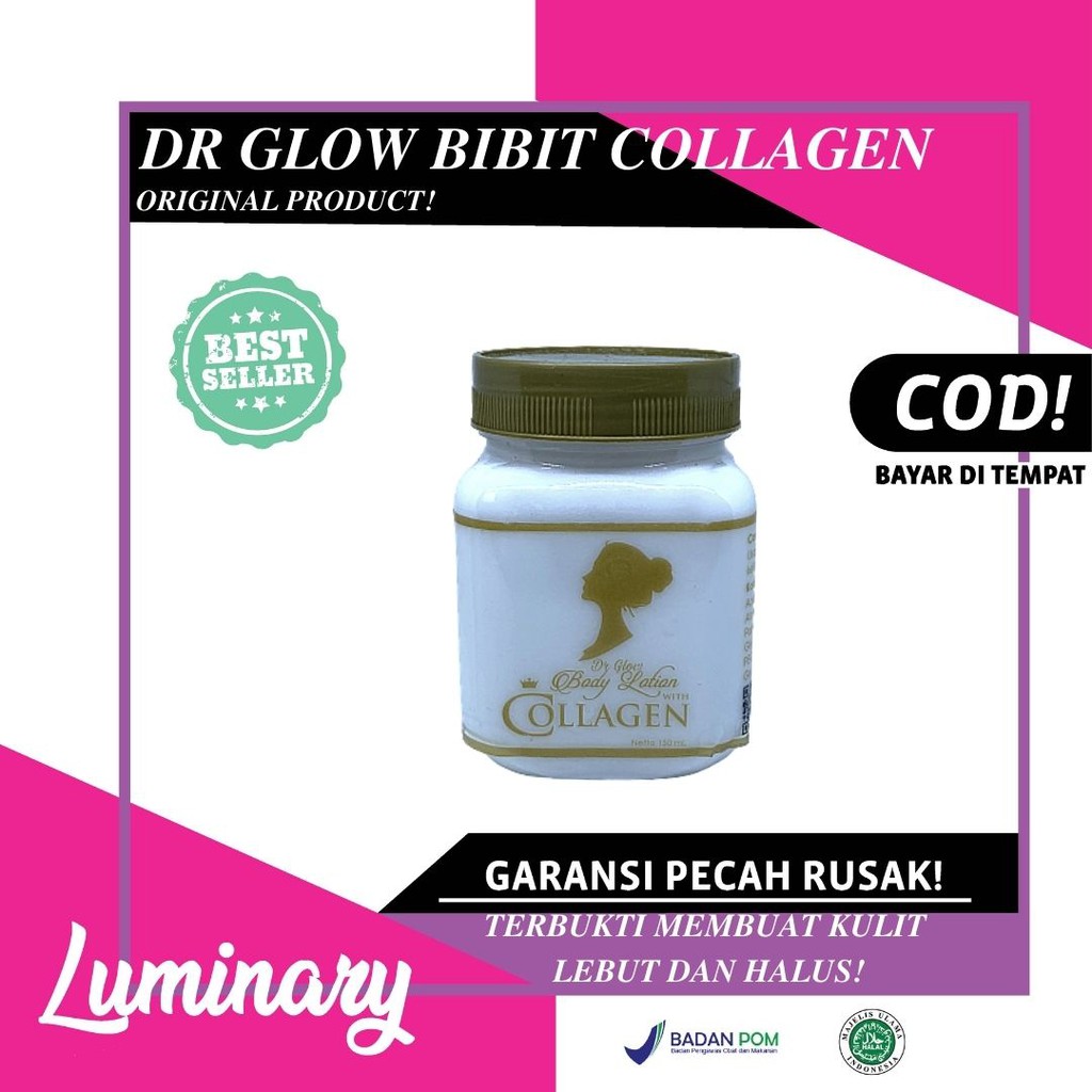 DR GLOW BODY LOTION COLLAGEN BIBIT COLAGEN BPOM PELEMBAB KULIT BODY LOTION PEMUTIH PERAWATAN KULIT