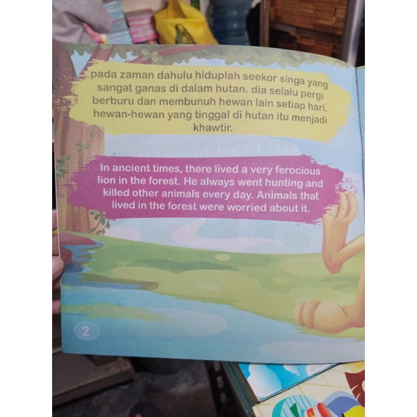 Buku Seri Fabel Inspiratif Raja Hutan &amp; Si Kelinci (19×19cm)