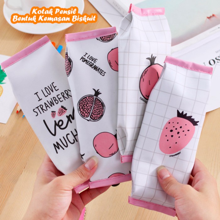 

Promo Kotak Pensil Bentuk Kemasan Biskuit STRAWBERRY DELIMA Berkualitas