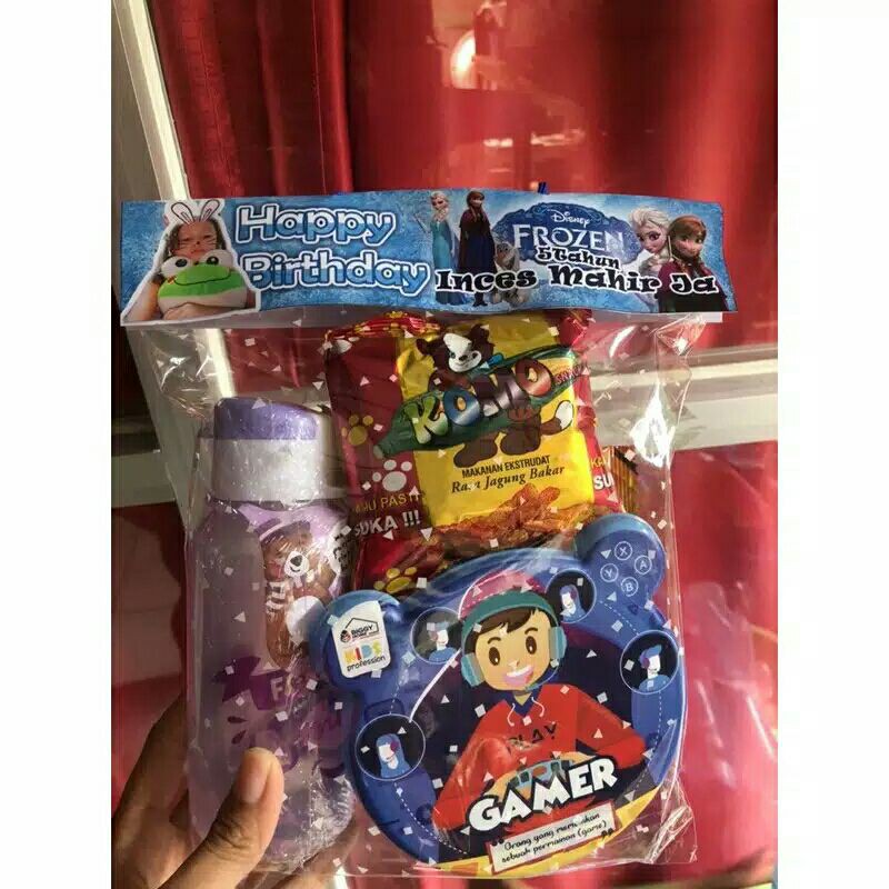 

PROMO PAKET SNACK ULTAH Lb baby panda+takuma+bingkisan label ultah/bingkisan ultah