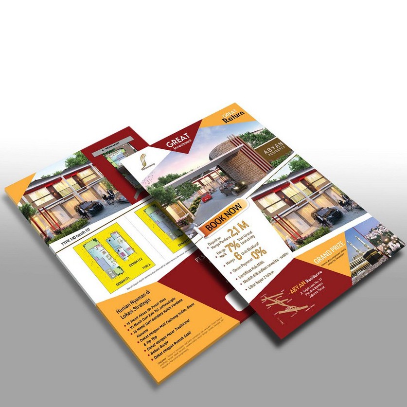 Cetak Brosur Murah 2 Sisi All Size Shopee Indonesia