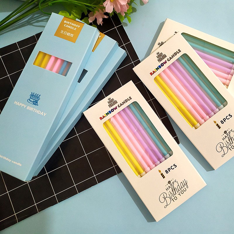 8 Pcs Kebutuhan Dekorasi Pesta Lilin Ulang Tahun Lilin Kualitas Tinggi - AG2