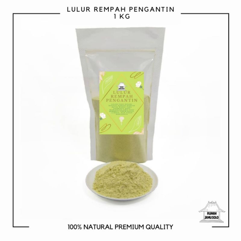 Lulur Pengantin Keraton Premium Quality 1kg 100% Natural Wangi Alami dan Tahan Lama
