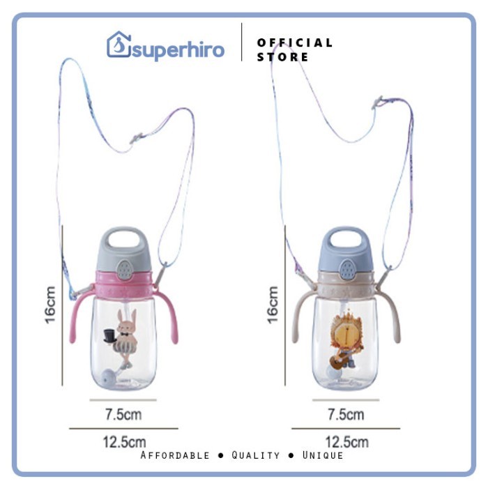 Botol Minum Karakter BPA FREE Training Cup Anak Bayi Balita With Strap