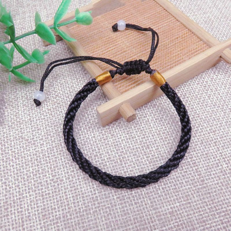 Siy Gelang Tali Kepang Handmade Adjustable Untuk Pria / Wanita