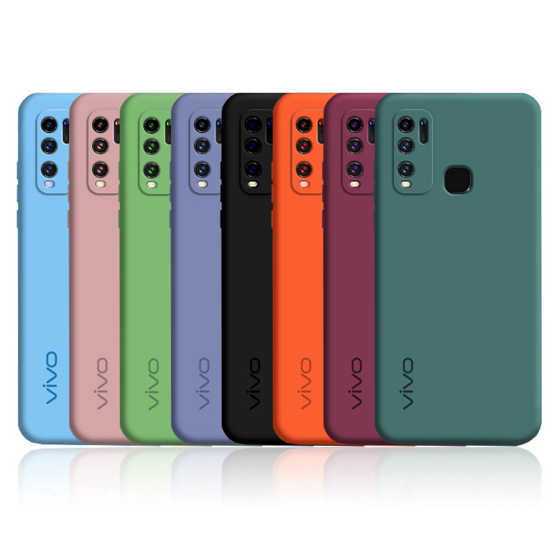 Original Casing Shockproof Armor Case Vivo Y30 Y50 Liquid Soft Silicone Cover Shopee Indonesia