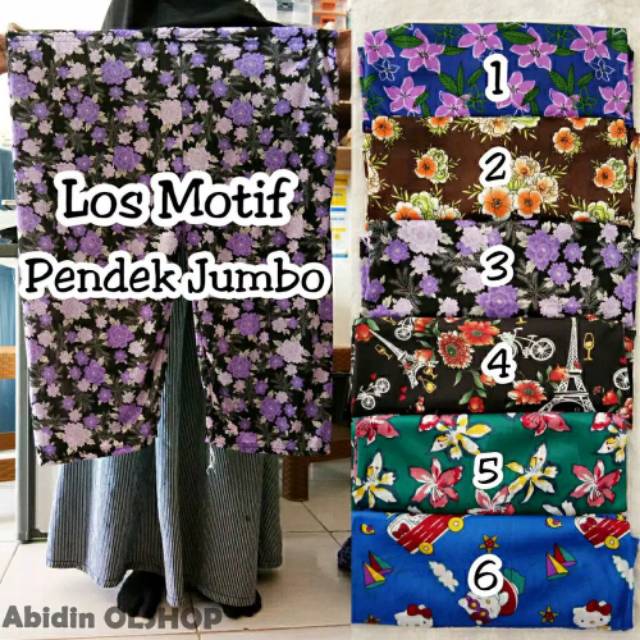 Celana Hyget pendek Jumbo motif random