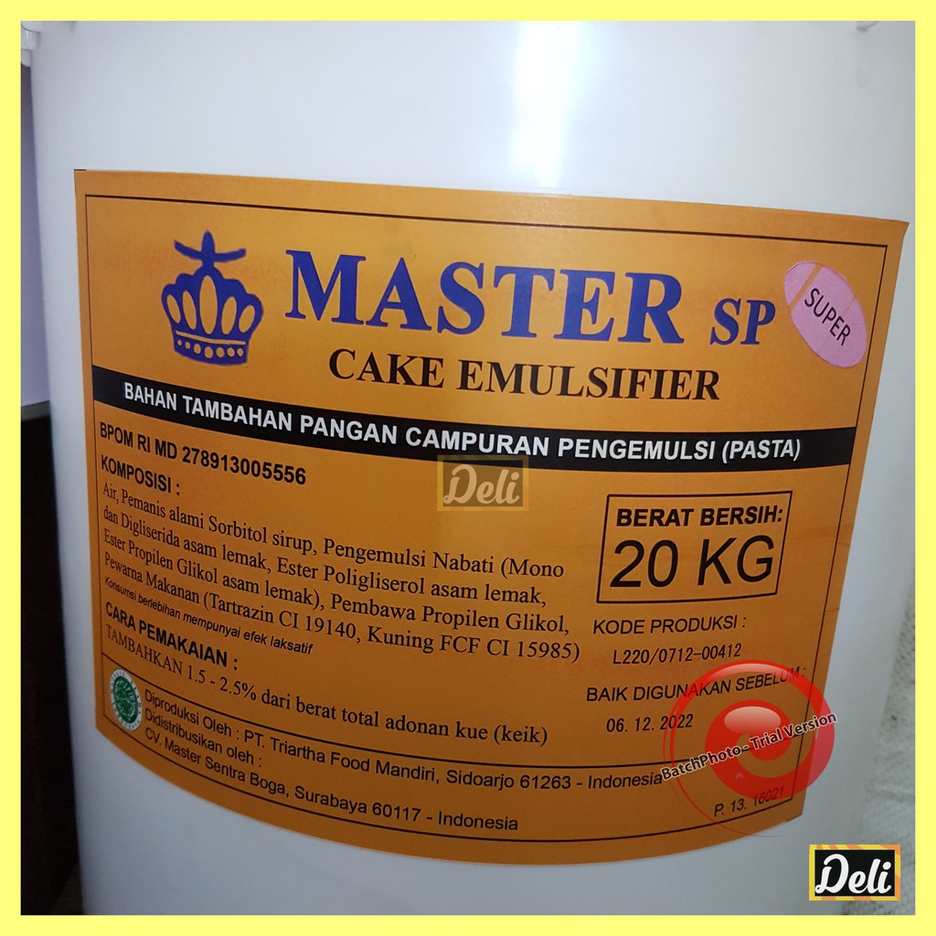 

Pengemulsi SP Master Repack Timbangan (80gr, 250gr, 500gr)