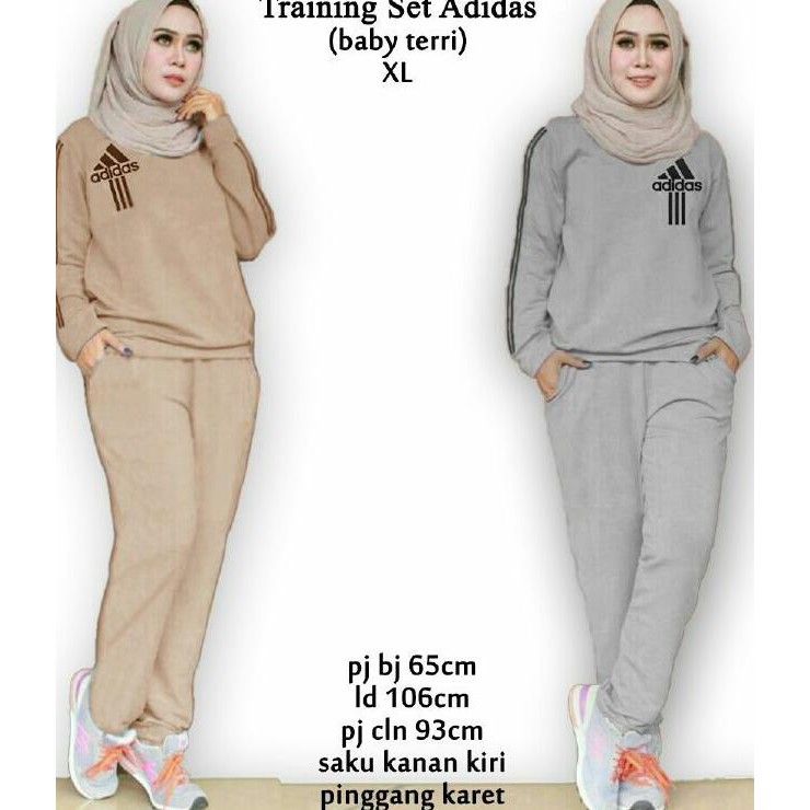 Adidas Training Setelan Wanita Setelan Cewek Baju Olahraga