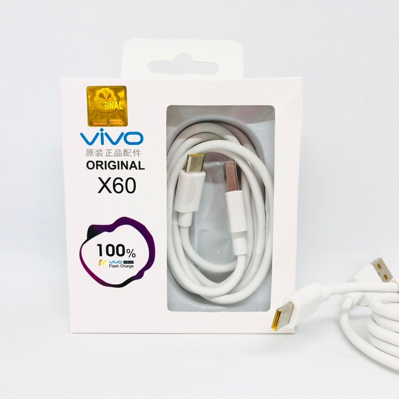 GROSIR KABEL DATA VIVO X60 MICRO TYPE C ORIGINAL FASTCHARGING DUAL ENGINE