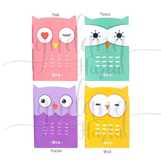 Notebook Mini Happy Owl Buku Mini Motif Burung Hantu GH 308325