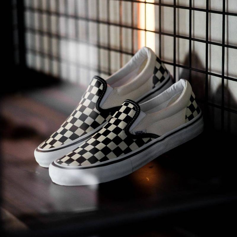 Vans Slip On Pro Checkerboard Black/White