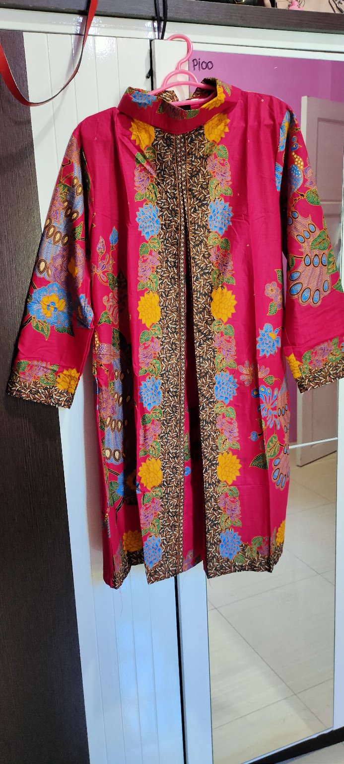 Grosir Terlaris Genes Jelita Tunic Navbor Yelbor Whitbor Creambor Tunik Batik Modern Hrb059