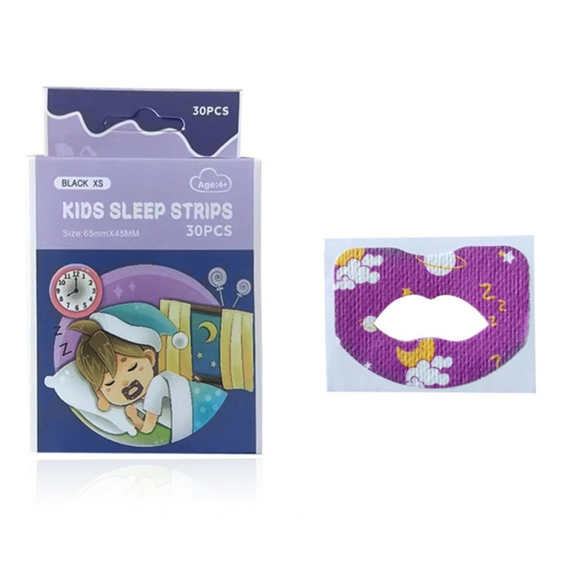 Zzz 30pcs / Set Stiker Strip Hidung / Mulut Anti Dengkur Untuk Membantu Tidur Malam Hari