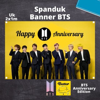 Jual BANNER SPANDUK BTS / ARMY BTS BANNER ANNIVERSARy Indonesia|Shopee