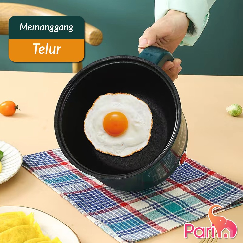 PARIM Panci Penggorengan / Panci listrik Panci Rice Cooker Multifungsi Warna Hijau 0.8Liter  PR-801