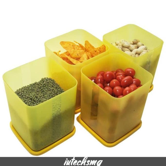 """] Toples Plastik Kue Lebaran Tupperware Set Toples Calista 1 Set 4 pcs