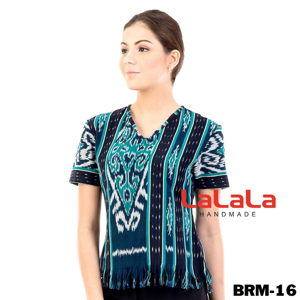 Blouse Tenun Ikat Asli Tradisional Kerajinan Tangan Nusantara