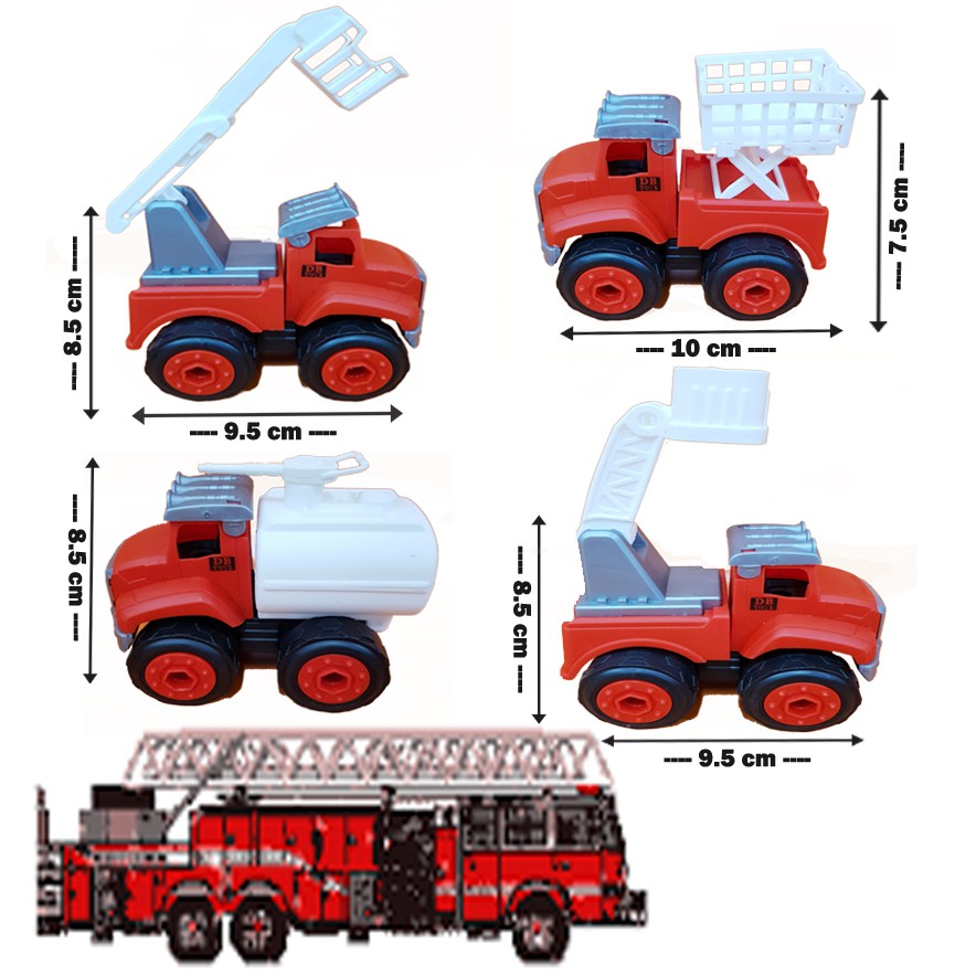 Mainan Truk Pasir/ Mainan Truck Kontruksi 4Pcs 6066