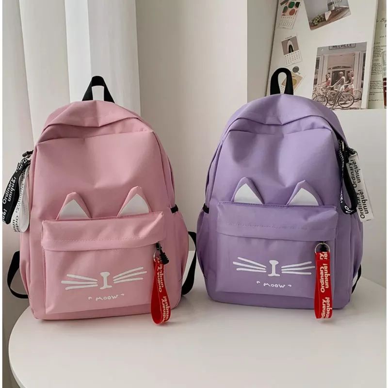 Tas Ransel Sekolah Tas gendong Anak SD SMP SMA Backpack Tas Wanita Punggung Pull Lapis