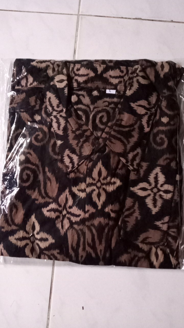 [ Bisa Cod ] Kemeja Batik Lengan Panjang Kondangan Navy Series By Batikid