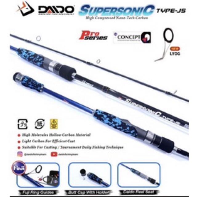 Joran DAIDO SUPERSONIC JS PRO SERIES 1.80M | 8-17LB | 10-20LB | CARBON SOLID