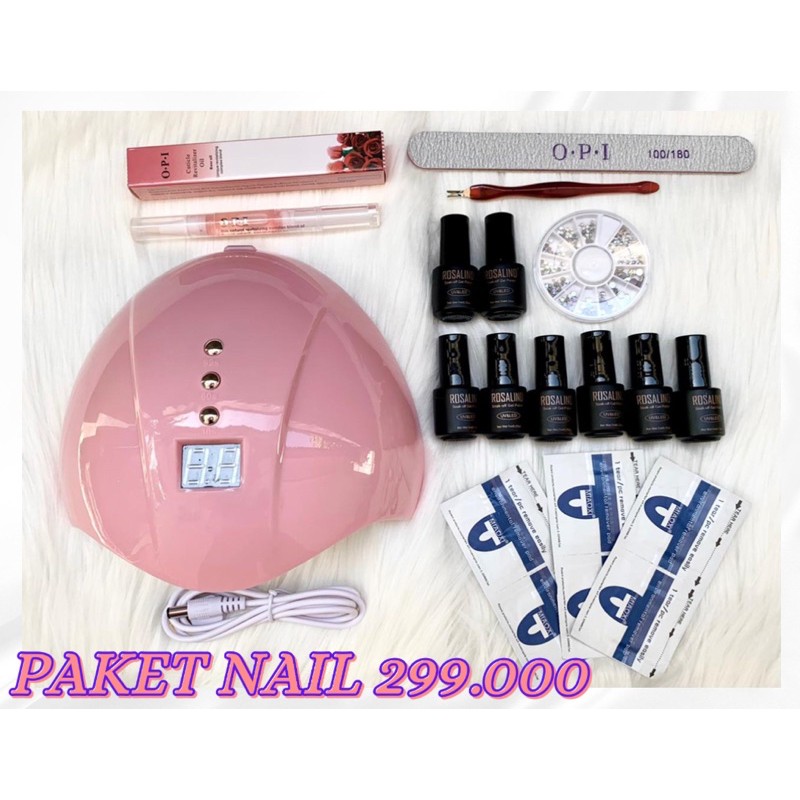 [ BISA COD ] PAKET NAIL GEL MURAH PAKET KUTEK ROSALIND 299.000