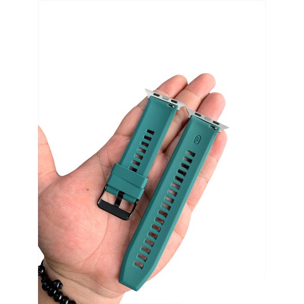 Apple watch strap Hijau Silicon 42 44 mm